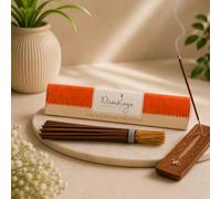 NIRMALAYA Mysore Agarbatti Lot de 40 bâtons d'encens au Bois de Santal | 100% Naturel et sans Charbon | Bâtons d'encens pour Parfum d'intérieur | Purificateurs d'air sacrés et naturels Bâtons