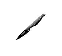 Nirosta - Couteau à légumes Black Edition - 20 cm, lame 8 cm, acier inoxydable - Noir