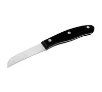 Nirosta 43805 Couteau éplucheur, couteau de cuisine, Acier Inoxydable, Noir, 20 cm
