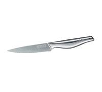 Nirosta Couteau de cuisine Swing 23 cm - Lame dentelée de 11 cm - Couteau tranchant de qualité professionnelle pour fruits, légumes et autres - Lame effilée aiguisée à la main - Poignée antidérapante