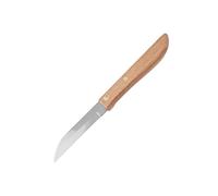 Nirosta Couteau d'office 41712, manche en bois, lame 7,5 cm, inox, 17,5 cm, Silver
