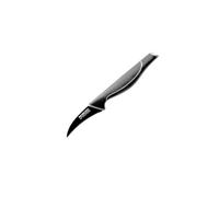 Nirosta Couteau d'office 43731, lame de 7 cm, acier inoxydable, noir, 19 x 7 cm