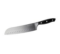 NIROSTA Couteau Santoku Trinity 34 cm - Acier Inoxydable de qualité supérieure - Couteau Santoku de qualité Professionnelle pour légumes, viandes et Autres - Lame Taper aiguisée à la Main - Poignée