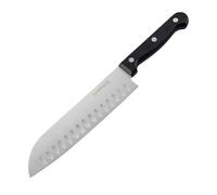 Nirosta FACKELMANN Mega Santoku Couteau à éplucher Poisson et légumes Lame en Acier CCR Manche Pom Noir 1 pièce