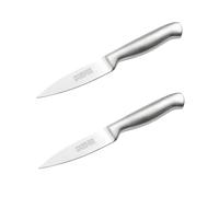 Nirosta Lot de 2 couteaux d'office lame 8,5 cm | Découpe précise pour fruits et légumes, Lot de 2 pratique, Inox monobloc, 20 x 2 x 2 cm