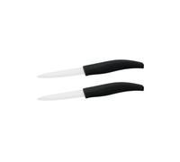 NIROSTA PRAKTIKA | Coupe précise, Lot de 2, Lame céramique 7,5 cm, Manche plastique, 18 cm, Lave vaisselle