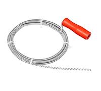 Nirox Déboucheur à manivelle 3m x 5mm - Furet déboucheur avec manivelle en bois - Débouchage canalisation idéale pour enlever les cheveux des drains