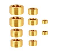 Nishiyuenyi 10 Pièces Bouchon NPT Laiton Raccord Prise Hexagonale Kit Filetage Standard Hermétique Convient pour Prévention Fuite Huile eau
