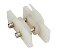 Nishiyuenyi 2 Pièces Tappet Contacts Accessoires Porte Double Simple Interrupteur Transfert Courant Alimentation Électrique Sans Câblage Connecteur Sécurité Adapt, Blanc 2 bornes