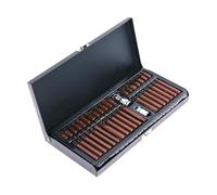 Nishiyuenyi 40 Pièces Hex Sockets Bit Ensemble Embouts Hex Star Douilles Acier Alliage Case Accessoire Adapté pour Réparation Auto Intervention Mécanique U, Bronze