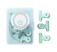 Nishiyuenyi 8 Pièces Document Binder Clip Petit Clip Métal Paper Grip Hinge Clips Fermeture Snack Affichage pour Accrocher Photos Recettes Documents Co, Vert