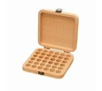 Nishiyuenyi Boîte Huiles Essentielles Coffret Rangement Organisateur Présentoir Coffret en Bois de Hêtre Couvercle à Charnières Robuste et Loquet 36 Emplacements
