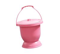 Nishiyuenyi Crachoir avec Couvercle et Poignée, Urinoir Domestique, Toilettes Portables, Seau à, Pot à Portable pour Enfants et Adultes, Rose