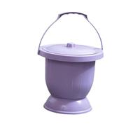 Nishiyuenyi Crachoir avec Couvercle et Poignée, Urinoir Domestique, Toilettes Portables, Seau à, Pot à Portable pour Enfants et Adultes, Violet