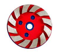 Nishiyuenyi Disque de Meulage Plateau Abrasif Accessoire pour Meuleuse Meule de Rectification Assurant Un Glaçage Rapide Approprié pour Les Projets de Rénovation, Rouge