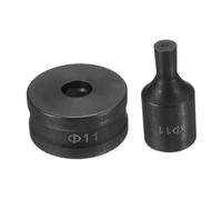 Nishiyuenyi Jeu de Matrices de Perforation, Outil de Poinçonnage, Matrice Ronde de Rechange, Acier 40Cr, Formage de Trous, Installation Facile, Compatible avec, 1.1 Cm