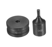Nishiyuenyi Jeu de Matrices de Perforation, Outil de Poinçonnage, Matrice Ronde de Rechange, Acier 40Cr, Formage de Trous, Installation Facile, Compatible avec, 0.6 Cm