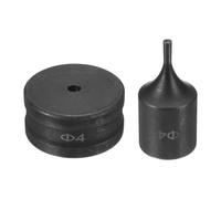 Nishiyuenyi Jeu de Matrices de Perforation, Outil de Poinçonnage, Matrice Ronde de Rechange, Acier 40Cr, Formage de Trous, Installation Facile, Compatible avec, 0.4 Cm