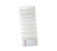 Nishiyuenyi Organiseur de Fichiers Mural Classeur Vertical Suspendu Pochette de Rangement à 6 Niveaux Porte-documents Pliable et Imperméable Approprié Comme, Blanc