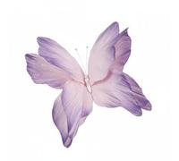 Nishiyuenyi Papillon en Papier Mariage Décoration Papeterie Ornement Mural Finition Faite Main Texture Crépon Effet Visuel 3D Adapté aux Séances Photo Fêtes Expositions, Light Purple