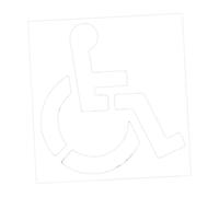 Nishiyuenyi Pochoir pour Places de Stationnement Réservées Aux Personnes Handicapées, Pochoir pour Parking, Marquage Au Sol, Marqueur En Silicone de 1 Mm D'