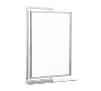 Nishiyuenyi Poster Stand Porte Affiche Support Affiche A4 Double Face Assemblage Rapide Polystyrène Acier Inoxydable Adapté pour Événements de Vendeurs Exposition, Argent
