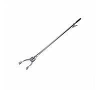 Nishiyuenyi Ramasse-déchets Pince Attrape-objet Cueilleur de Détritus Poignée Longue Antirouille Acier Inoxydable Ergonomique pour Mains Fragiles Manipulation, Noir, Tête En Fer 90CM