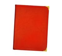 Nishiyuenyi Restaurant Menu Cover Protège-menu Support de Menus Couverture Élégante Matériau PVC Cuir PU Destiné à Service Restauration Événement Boutique Fête, Rouge