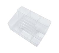 Nishiyuenyi Support Organisateur Foret à Ongles Boîte de Rangement Forets Meuleuse Polisseuse Présentoir Compartiments Multiples Maison Salon 20.6cmx13.5cmx8.9cm, Transparent