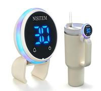 NISITEM Rappel de boisson pour bouteille d'eau Stanley Cup 2.0 880,5 g, 1,2 l - Rappel de bouteille d'eau pour boire, clip de minuterie de suivi d'hydratation, dispositif de rappel d'eau intelligent