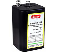 Nissen 4R25 Bloc Batterie de 6 V Premium 800, Charbon de zinc, 6 V