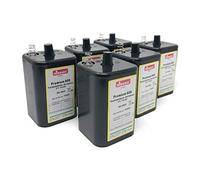 Nissen Bloc Batterie 4R25 6V pour Lampe de Chantier, lumière Clignotante, Ensemble de 6, 6V, Zink-Kohle [ Kits de Batteries de Secours - spécial ]