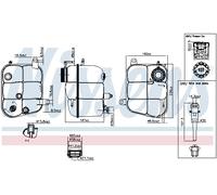 NISSENS 996227 Vase d'expansion, liquide de refroidissement pour MERCEDES-BENZ