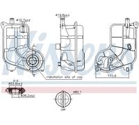 Vase d'expansion, liquide de refroidissement NISSENS 996287