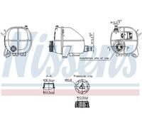 Vase d'expansion, liquide de refroidissement NISSENS 996357