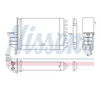 NISSENS Échangeur De Chaleur Radiateur Compatible Pour Fiat Seicento/600 1.1 0.9