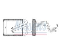 NISSENS Échangeur De Chaleur Radiateur Compatible Pour KIA Carens IV CRDi
