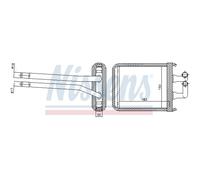 NISSENS Échangeur De Chaleur Radiateur Compatible Pour KIA Picanto 1.1 1.0
