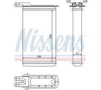 NISSENS Échangeur De Chaleur Radiateur Compatible Pour Lada Samara 1300 1100