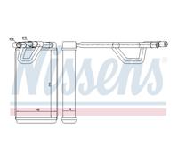 NISSENS Échangeur De Chaleur Radiateur Compatible Pour Nissan NP300 Navara