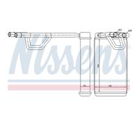 NISSENS Échangeur De Chaleur Radiateur Compatible Pour Nissan NP300 Navara