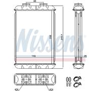 NISSENS Échangeur De Chaleur Radiateur Pour Alfa Romeo 159 Sportwagon 1.9 JTDM