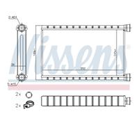 NISSENS Échangeur De Chaleur Radiateur Pour BMW X1 XDRIVE18D SDRIVE18D 1ER