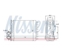 NISSENS Échangeur De Chaleur Radiateur Pour Dacia Duster Logan MCV 1.6 16V 1.4