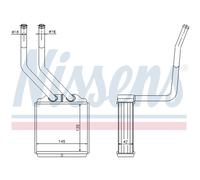 NISSENS Échangeur De Chaleur Radiateur Pour Ford Transit Fourgon 2.0 Di 2.4