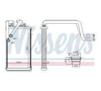NISSENS Échangeur De Chaleur Radiateur Pour Mitsubishi ASX 2.0I Lancer VIII