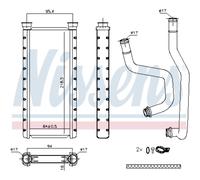 NISSENS Échangeur De Chaleur Radiateur Pour Mitsubishi Mirage/Space Star