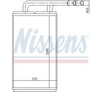 NISSENS Échangeur Radiateur de Chauffage Convient pour Ford Transit Boîte 2.5 Td