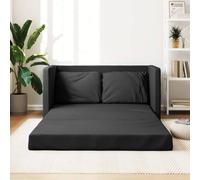 NITCA Canapé Convertible 2 Places - Banquette Lit 2 en 1 - Noir - Tissu
