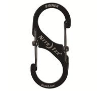 Nite Ize LSB3-01-R6 S-Biner Verrou coulissant en acier inoxydable, noir, taille 3